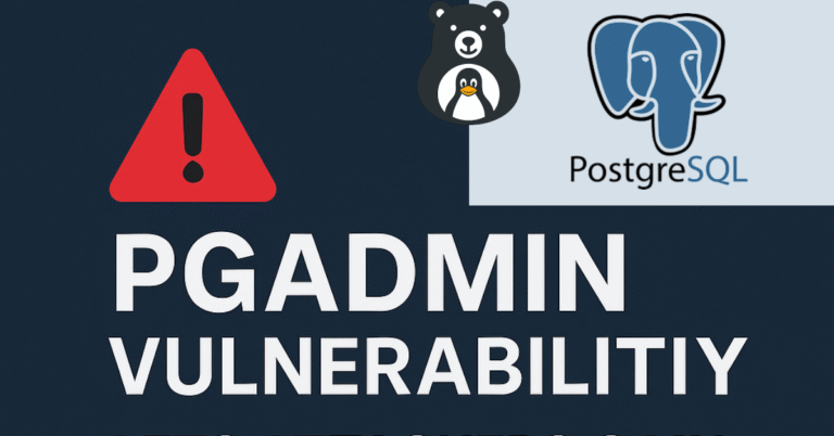 PgAdmin Vulnerability